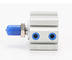 Single Action Air Cylinder Single End Rod Pneumatic Cylinder untuk Industri Robot Melalui-lubang Mounting pemasok